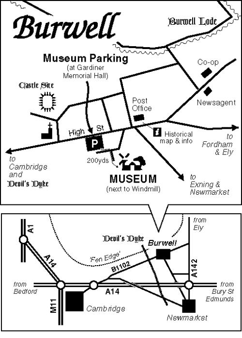 Burwell Museum location map