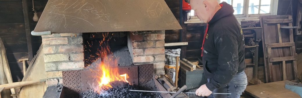 Will of Steel, the Burwell Museum blacksmith