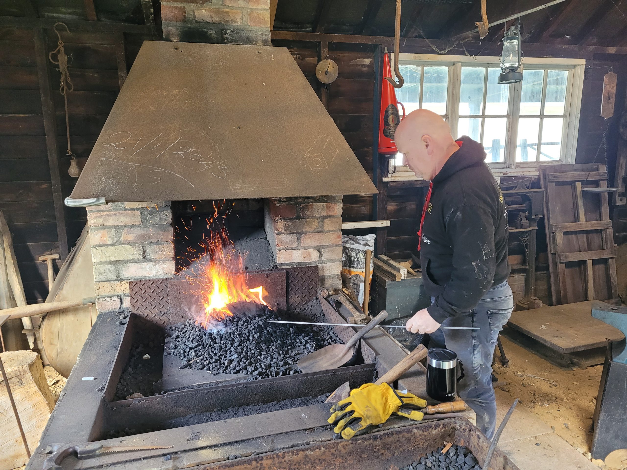 Will of Steel, the Burwell Museum blacksmith